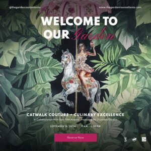 Welcome to Our Garden Catwalk Couture + Culinary Excellence In collaboration with Saks Fifth Avenue | featuring No.3 London Dry Gin September 14th, 2024 | 11 Am - 3:30 pm Button: Reserve Now links to tickets on tock